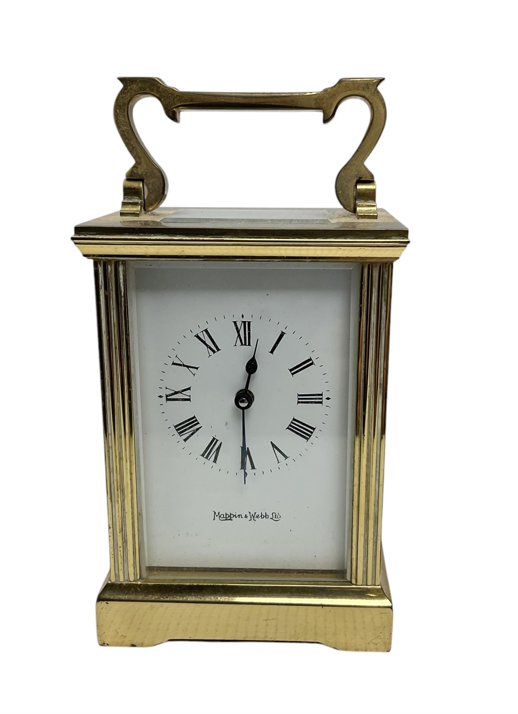 Mappin & Webb 20th century carriage clock. Lever platform escapement.