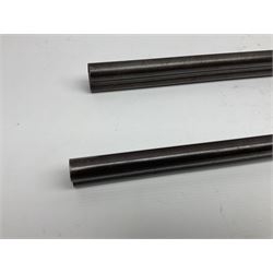 SHOTGUN CERTIFICATE REQUIRED - 19th century John Adams of London 12-bore double barrel side-by-side hammer gun with screw under-lever opening, 76cm (30