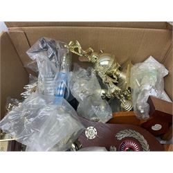Large collection of assorted trophies and parts