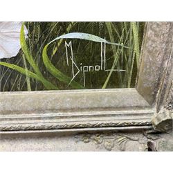 Mary Dipnall (British 1936-): 'Field Bindweed', oil on canvas signed, titled verso 23cm x 29cm 