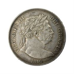 George III 1816 silver halfcrown coin