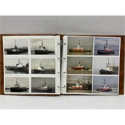 Collection of loose Edwardian and later postcards, mostly topographical examples depicting East Yorkshire, Hull and the East Coast, including Hull, Bridlington, Staithes, Flamborough Head, Beverley, etc., and a quantity of other postcards, plus two photograph albums containing photographs of trawlers