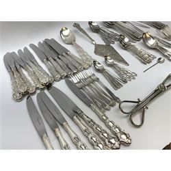 A group of flatware, to include silver plated examples, and Community Mansion House pattern, loose 
