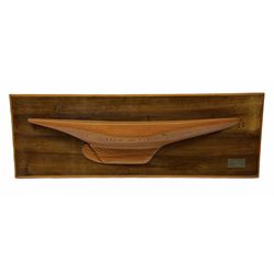 Ship builders half block pitch pine hull
