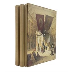 Three volumes on David Roberts in a single slip case, comprising The Life, Works and Travels of David Roberts, The Holy Land and Egypt & Nubia