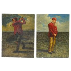 After Anton Maria Mucchi Vignoli (Italian 1871-1945): Professional Golfers Old Tom Morris ...