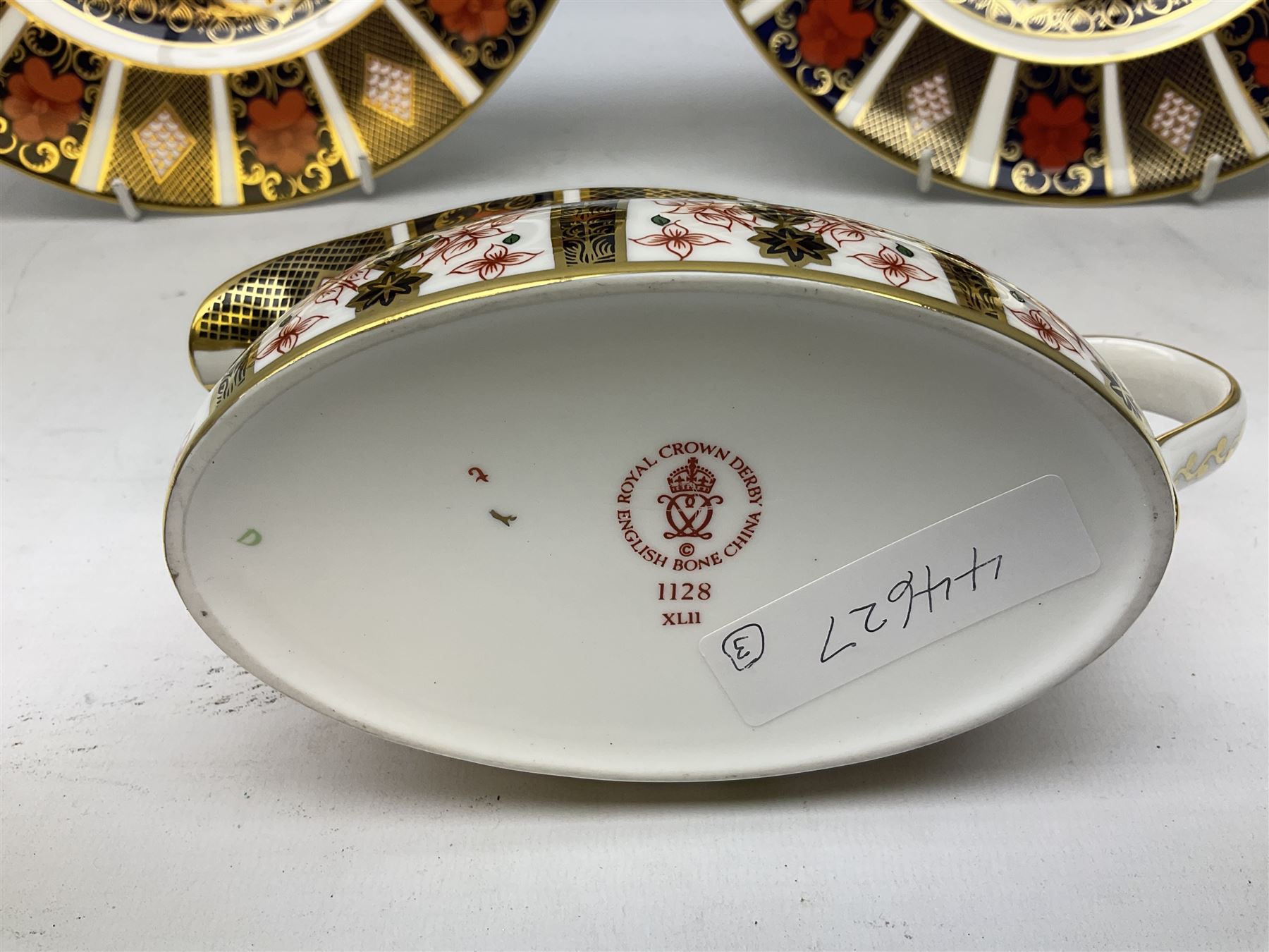 Royal Crown Derby Old Imari 1128 Elizabeth Cobalt Blue Tea