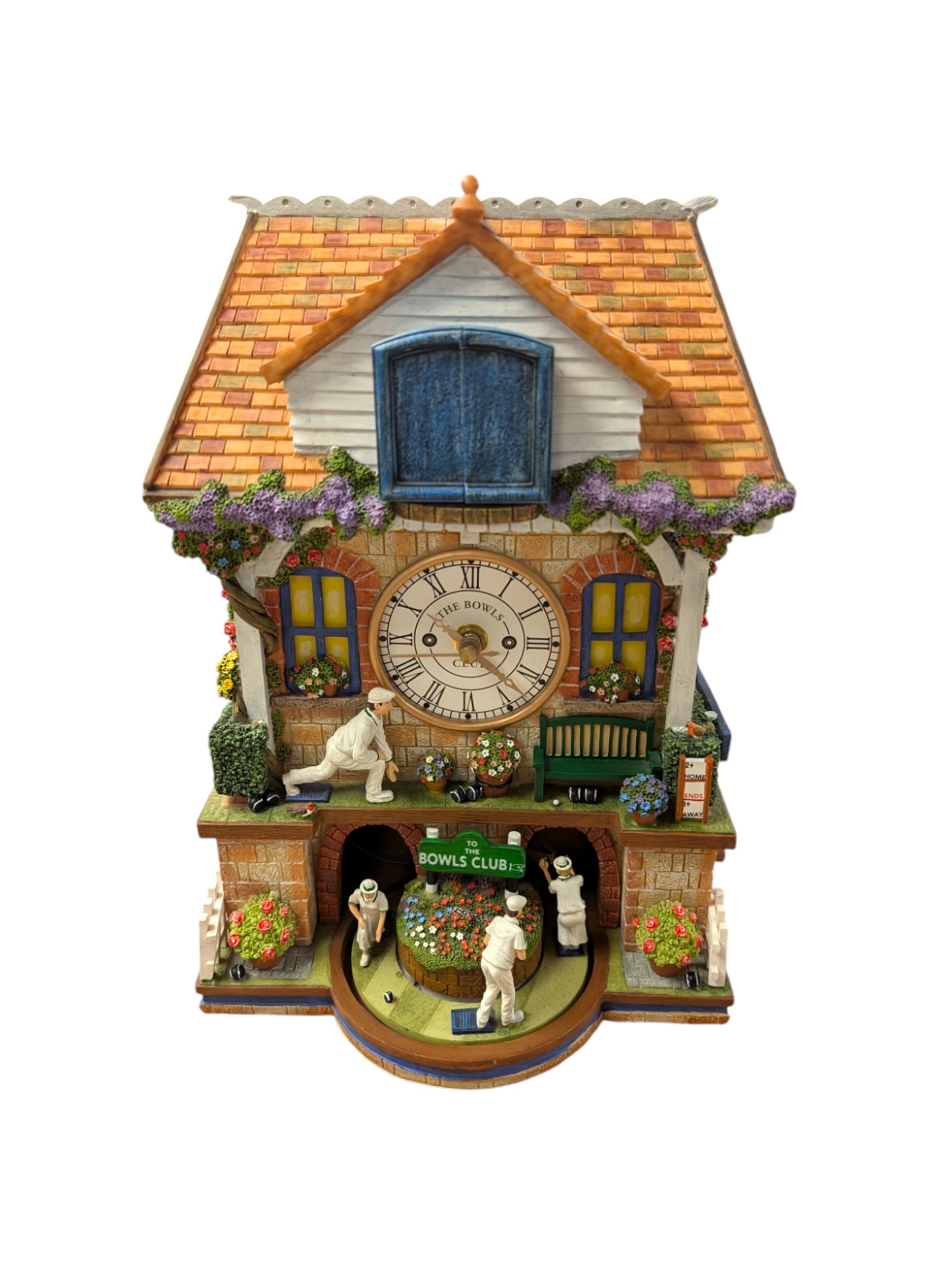 Bradford Exchange The Spirit of the Bowls cuckoo clock