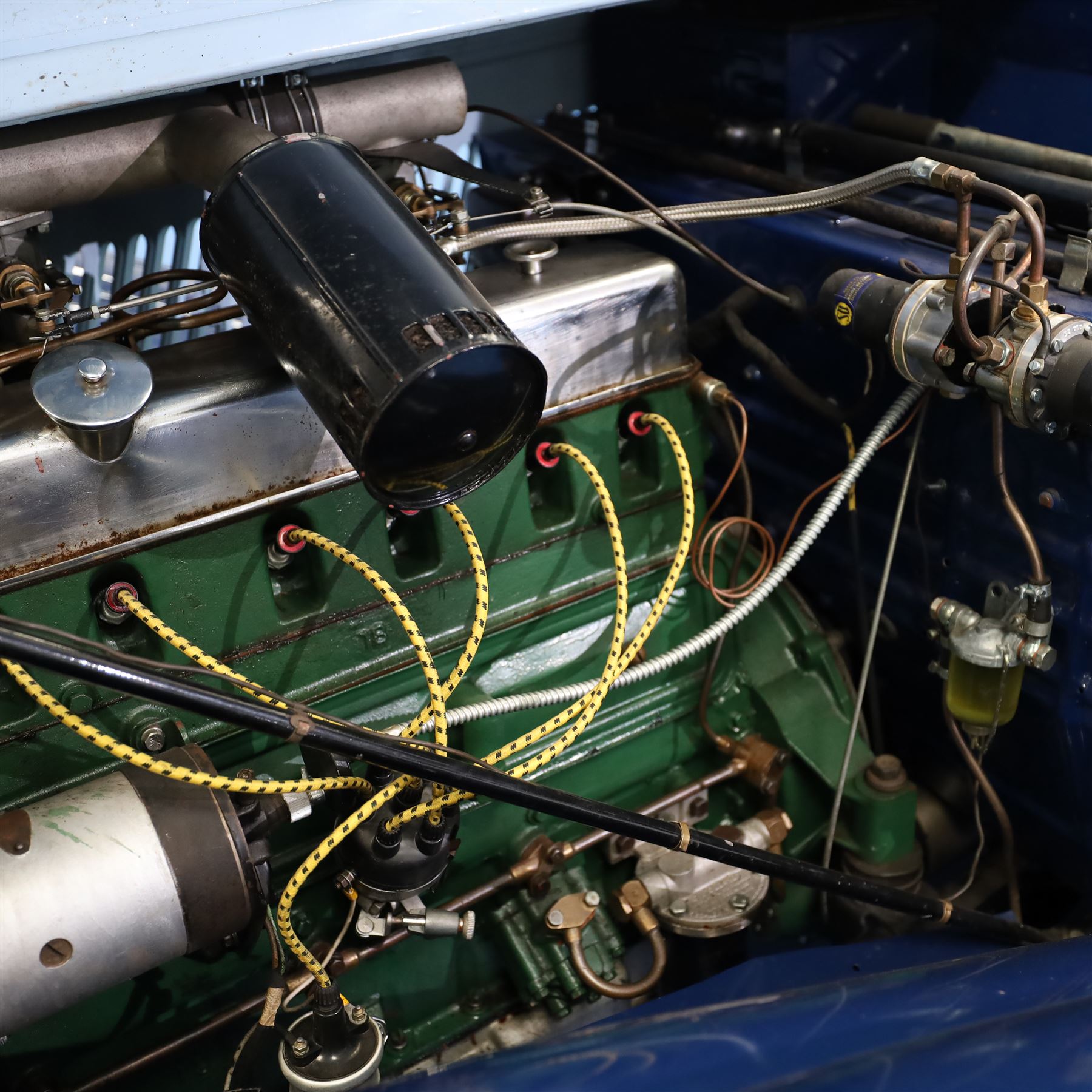 1939 MG SA Saloon

Registration: GRB 988
Chassis number: SA2983
Engine number: QPHG3242 (original engine)
Engine: 2,322cc six-cylinder petrol
Transmission: Manual
Odometer reading: 71,873 miles
Seating: Five
Colour: Two-tone blue
Former keepers: 6/7 recorded
V5C: Present
Keys: One

A 1939 MG SA Saloon, finished in an attractive two-tone blue colour scheme and retaining its original UK registration, GRB 988.

Introduced in 1936, the MG SA was the marque's prestigious sporting saloon, combining elegant coachwork with refined six-cylinder performance and luxurious accommodation. This example retains its original 2,322cc engine, numbered QPHG3242, and displays 71,873 miles on the odometer, although this mileage has not been independently verified.

The car is understood to have undergone an extensive rebuild and restoration between 2010 and 2015 and is today presented in showroom condition throughout. The coachwork has an excellent finish, complemented by outstanding chrome brightwork, wire wheels, a rear-mounted spare wheel, folding rear luggage rack and a desirable folding canvas sunroof. The engine bay is immaculately detailed, while the underside, chassis and suspension all reflect the high standard of restoration undertaken. A stainless-steel exhaust system has also been fitted.

The luxurious cabin features beautifully finished inlaid wood veneer, leather seating and period instrumentation, all presenting to an exceptionally high standard.

A particularly appealing aspect of this MG SA is its documented participation in the 1952 Daily Express National Motor Rally. Accompanying the vehicle are the original official rally programme together with period photographs showing the car competing in the event displaying entrant number 36. The programme lists entrant No. 36 in Class D.2 as an MG 2322cc, providing excellent documented provenance linking this car to one of Britain's best-known post-war motoring events, held between 12th and 15th November 1952.

Combining documented provenance with exceptional cosmetic presentation, this MG SA represents a rare opportunity to acquire one of MG's flagship pre-war sporting saloons.

At the time of cataloguing the vehicle started and ran well.

Features

• Original 2,322cc six-cylinder engine
• Manual transmission
• Original UK registration
• Two-tone blue coachwork
• Folding canvas sunroof
• Leather interior
• Inlaid wood veneer dashboard and trim
• Wire wheels
• Rear-mounted spare wheel
• Folding rear luggage rack
• Twin carburettors
• Stainless-steel exhaust system
• Extensive rebuild and restoration completed between 2010 and 2015

History and Documentation

• Approximately six to seven former keepers recorded
• Original engine (No. QPHG3242)
• Chassis No. SA2983
• Original UK registration
• Extensive rebuild and restoration completed between 2010 and 2015
• Original 1952 Daily Express National Motor Rally programme
• Period photographs showing the vehicle competing as Entrant No. 36
• V5C registration document not present
• One key

Condition

Presented in exceptional showroom condition, this MG SA has clearly benefited from a high-quality restoration completed to an impressive standard. The paintwork, chrome, interior, engine compartment and underside are all exceptionally well presented, reflecting the considerable work undertaken.

The vehicle started and ran well at the time of cataloguing. It has not been subjected to a full mechanical inspection by the auctioneers, and prospective purchasers should satisfy themselves as to the vehicle's condition, originality, mileage, specification and roadworthiness prior to bidding.

This vehicle forms part of the Estate of the late John Sills and is offered for sale by the Executors, providing a genuine reason for sale.