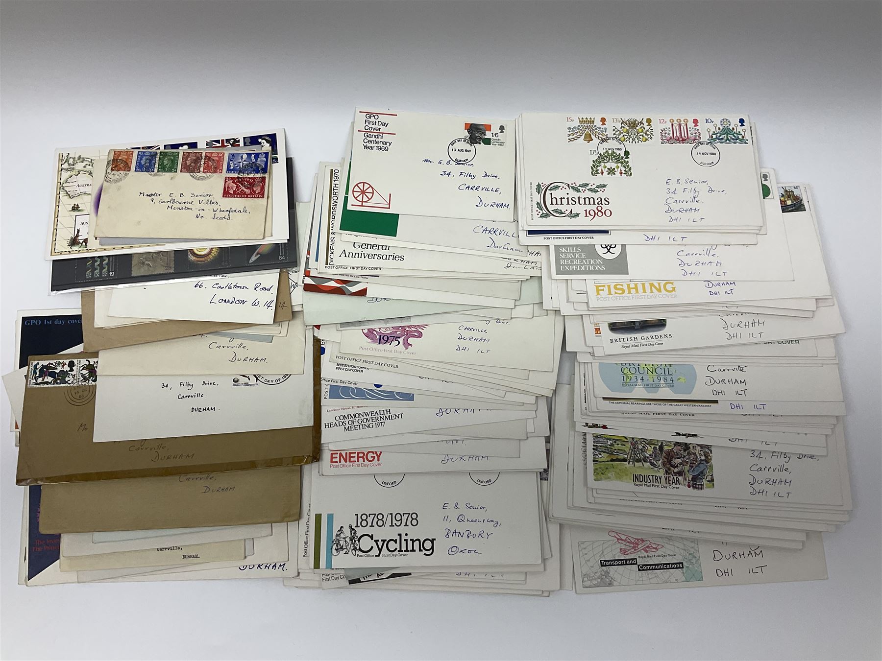 Great British and World stamps including Queen Victoria penny black, penny red, half penny bantams, King George V seahorse, Aden, Bahamas, Barbados, Basutoland, Bermuda, British Guiana, British Honduras, Canada, Cape of Good Hope, Cayman Islands, Ceylon, Cyprus, Falkland Islands, Gibraltar, Gold Coast, St Kitts Nevis, Malta, Seychelles, various first day covers etc, housed in albums and loose 