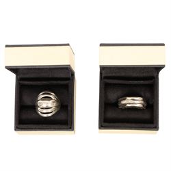 Links of London silver jewellery including rings, friendship bracelets, sweetie necklace, bee charm, acorn charm, bracelets and other necklaces, some stone set