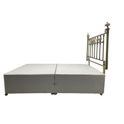 4’ 6” double divan bed with headboard