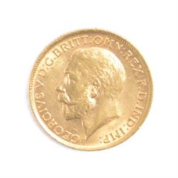 King George V 1913 gold full sovereign coin