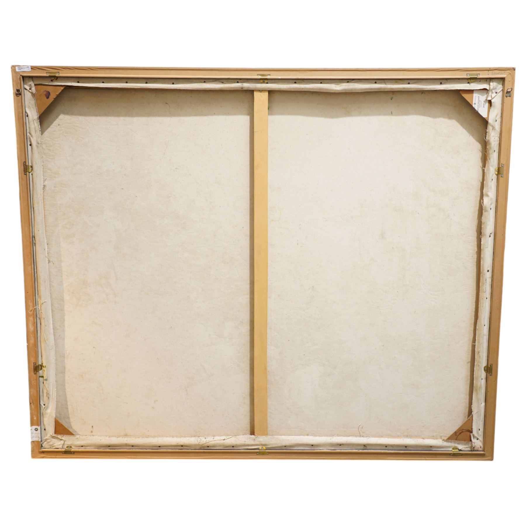 Timothy 'Tim' Renshaw (British 1964-): 'Silver', oil on canvas signed, attributed titled and dated 1997 on label verso 149cm x 183cm