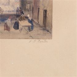 Attrib. Henry Barlow Carter (British 1803-1867): 'Scarborough', watercolour signed and titled on the mount 21cm x 15cm 