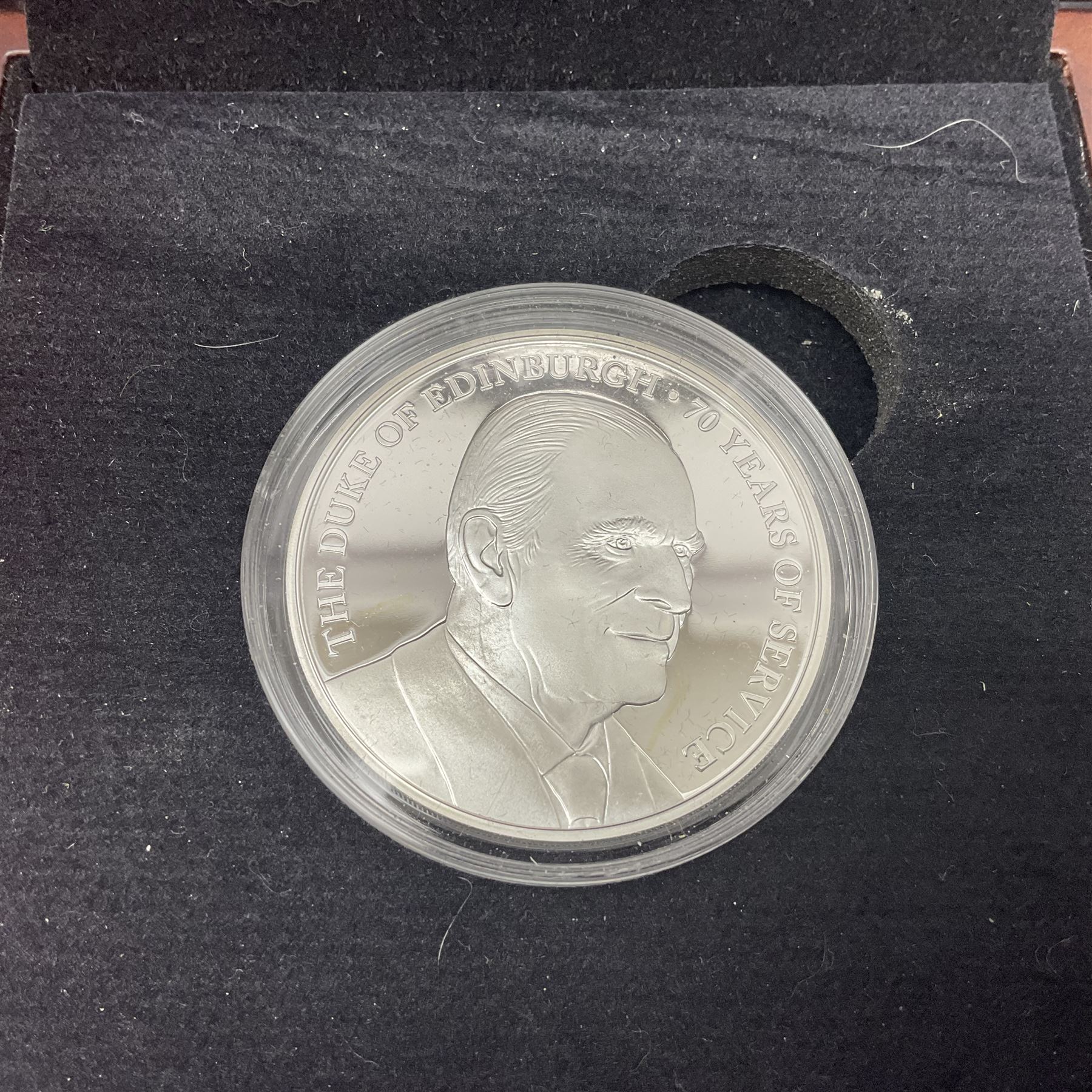 Six Queen Elizabeth II silver proof coins, comprising Government of Niue 2018 ‘The Flanders Remembrance Poppy’ two dollars, Solomon Islands 2020 ‘80th Anniversary of the Battle of Britain’ five dollars, Alderney 2019 ‘The 75th Anniversary of D-Day’ five pound, Alderney 2019 ‘Remembrance Day’ five pound, Bailiwick of Jersey ‘Prince Philip 70 Years of Service’ five pound, Pobjoy Mint Gibraltar 2020 ‘Penny Black’ fifty pence coin, with further Pobjoy Mint Gibraltar 2020 proof sterling silver piedfort ‘Penny Black’ fifty pence coin, all boxed with certificates