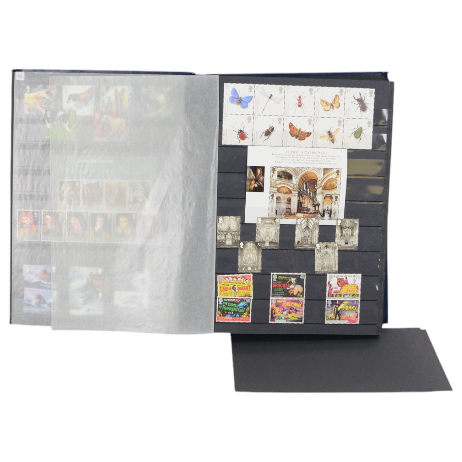 Queen Elizabeth II mint decimal stamps, face value of usable postage approximately 1540 GBP
