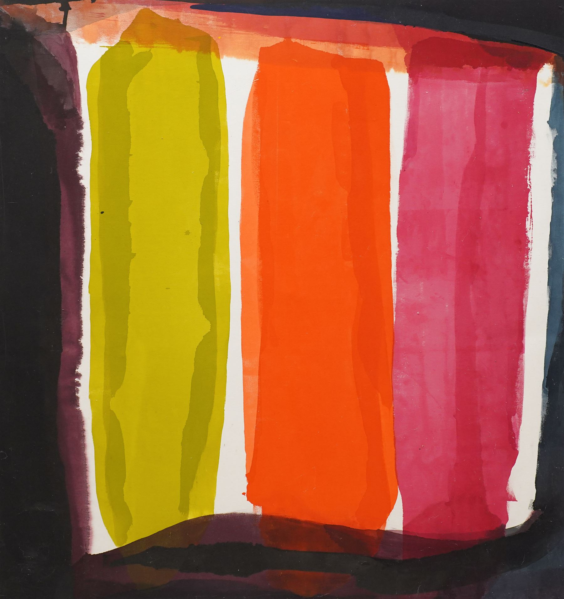 Gillian Ross Kelsey (British 1935-2025): 'XXL Three Kings', acrylic on canvas unsigned 165cm x 156cm