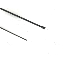  Two regulator pendulums, H116cm and H108cm  