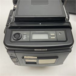 Fuji GX680 camera body with 8x6 film back, serial no. 702610, with 'Fuji EBC Fujion 100mm f4.0' lens, in leather case