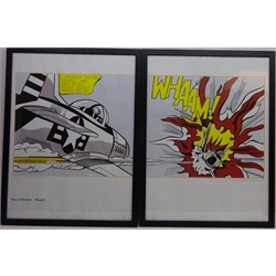  After Roy Lichtenstein (American 1923-1997): 'Whaam' and Blam', three contemporary colour prints  two pub 2003 by Tate Publishing 79cm x 59cm (3)  