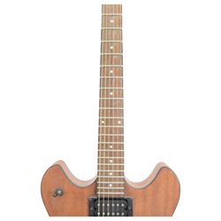 Washburn HB-32DM hollow body electric guitar, in distressed matte finish, serial no. SI070500032, contained within a Washburn soft carry case, guitar length L106cm