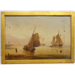  'Morning on the Dutch Coast', oil on canvas signed by Edward King Redmore (British 1860-1941), titled verso 40cm x 60cm   
