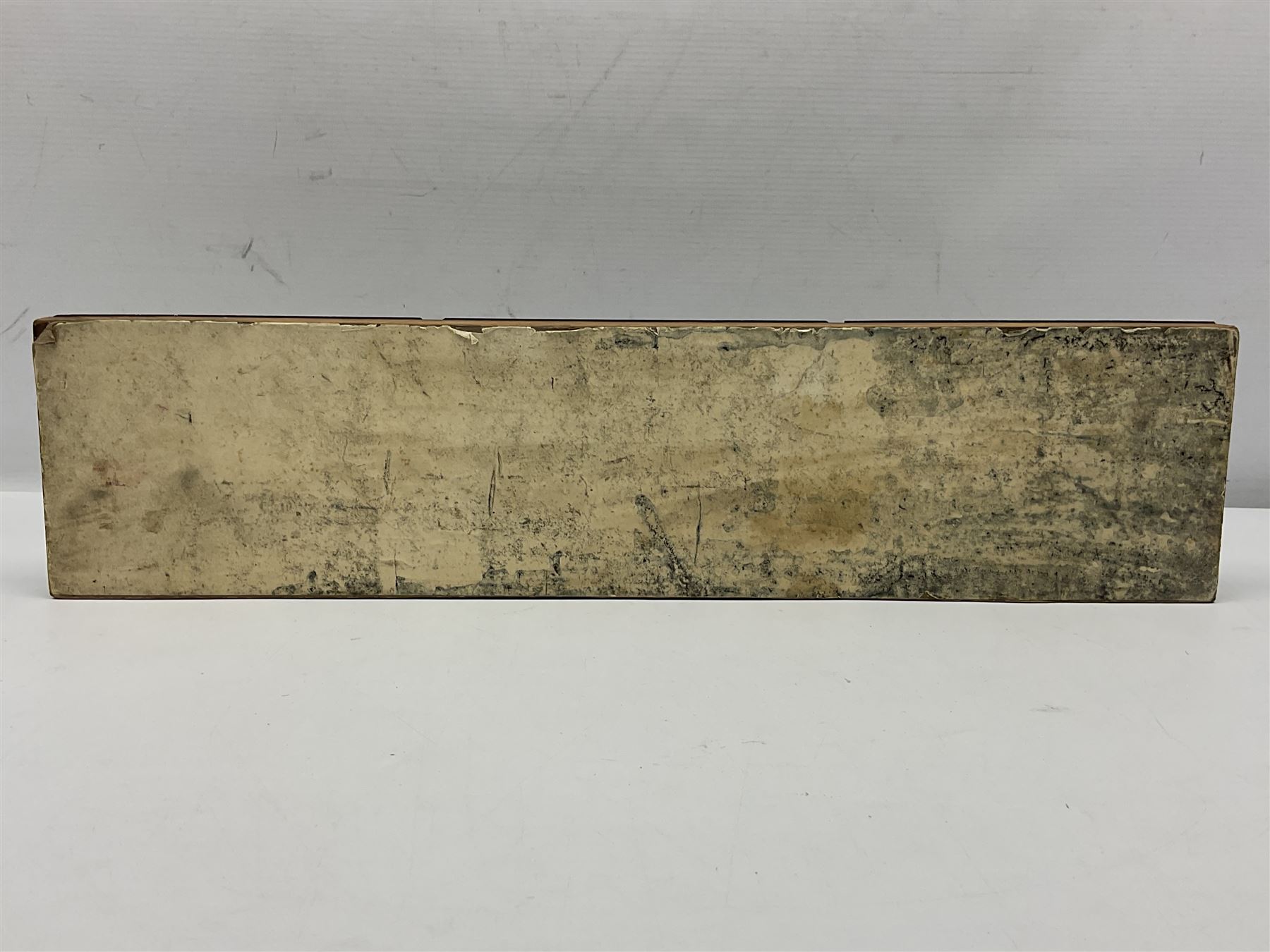 Copper plate printing block, depicting Delta Mill, L52cm