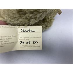 Four modern limited edition teddy bears - two by Russ Berrie, 'Hanley' H56cm and 'Barrymore'; Hermann with growler mechanism; and Northumberland Bearcraft 'Seaton' No.24/50 (4)