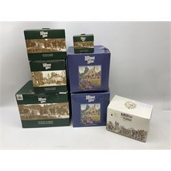 Seven Lilliput Lane cottages, comprising five limited edition examples, one French collection example and one Dutch collection, to include Queen of Windemere, Penkill Castle and Gertrude's Garden, all with boxes, four with deeds