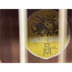 Saxon acoustic guitar Folk Model 812, serial no.43263 L102cm; Jose Ferrer El Primo small or child's size acoustic guitar, serial no.006980 L85cm; both in carrying soft cases; and Spanish Admira Concert Grande acoustic guitar (3)