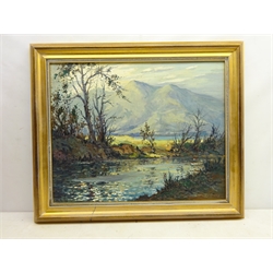  Robert Leslie Howey (British 1900-1981): Lakeland scene, oil on board signed 50cm x 62cm  DDS - Artist's resale rights may apply to this lot    