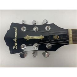 DeArmond Guild Star Fire Custom semi-acoustic guitar c2009 with tobacco sunburst finish and USA DeArmond gold foil pick-ups; serial no.KC9091266; L104cm; in Spider carrying case