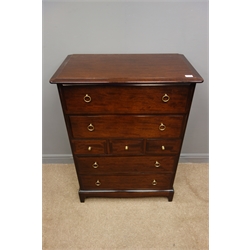  Stag Minstrel mahogany seven drawer chest, W82cm, H112cm, D47cm  