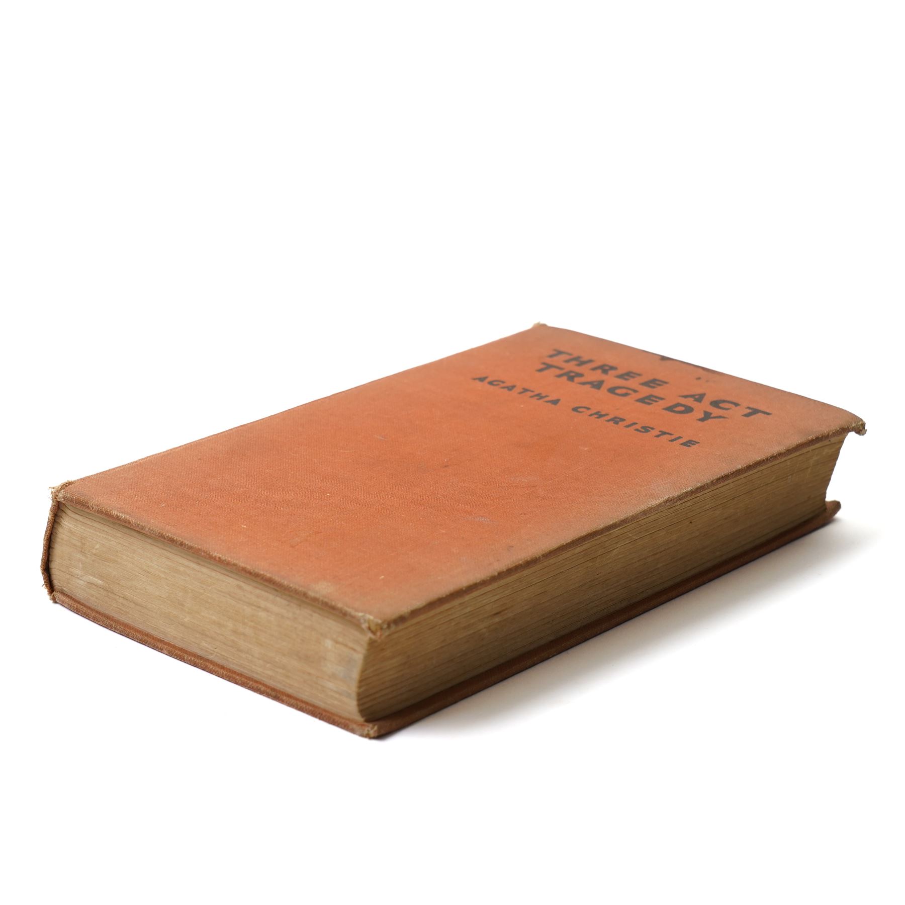 Christie, Agatha - Three Act Tragedy, first edition, 4pp advertisements, W Collins Sons & Co Ltd for The Crime Club 1935, original orange boards with black lettering