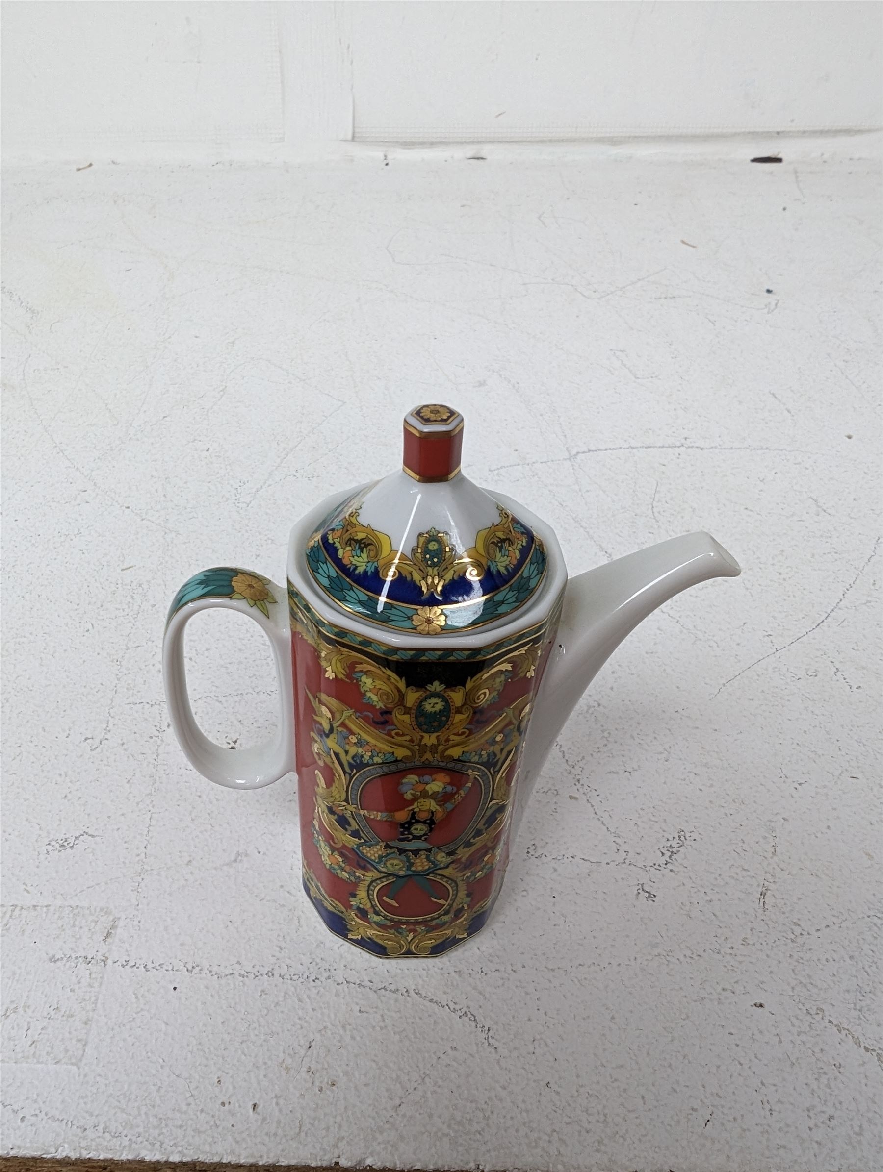 Rosenthal Versace Le Roi Soleil pattern miniature coffee pot  