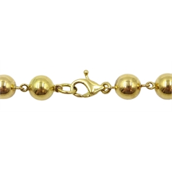 18ct gold ball link chain necklace, approx 16.6gm