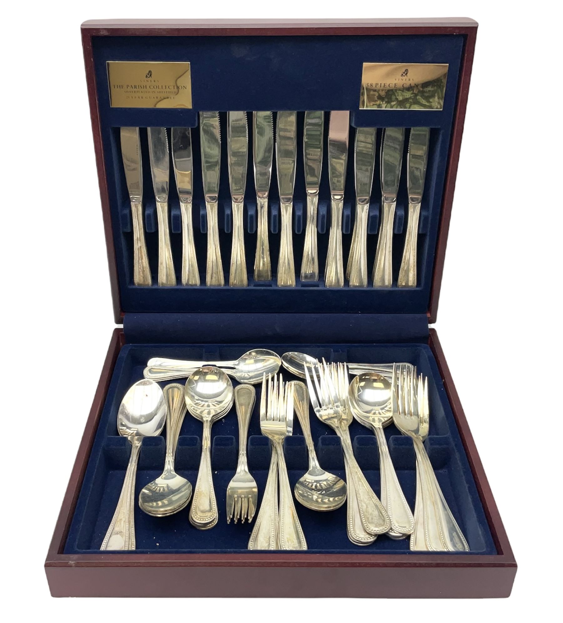 Viners The Parish Collection 58 Piece Canteen Of Silv Antiques 