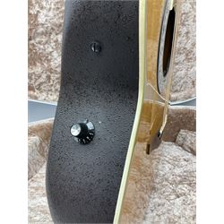 Ovation Ultra Series Model No.1512 electro acoustic guitar, 1980s/90s with textured black bowl back, natural spruce top and mahogany neck, serial no.232916 L104cm; in Hiscox Liteflite case with GuitarKes Workshop set-up and service certificate date October 2021
