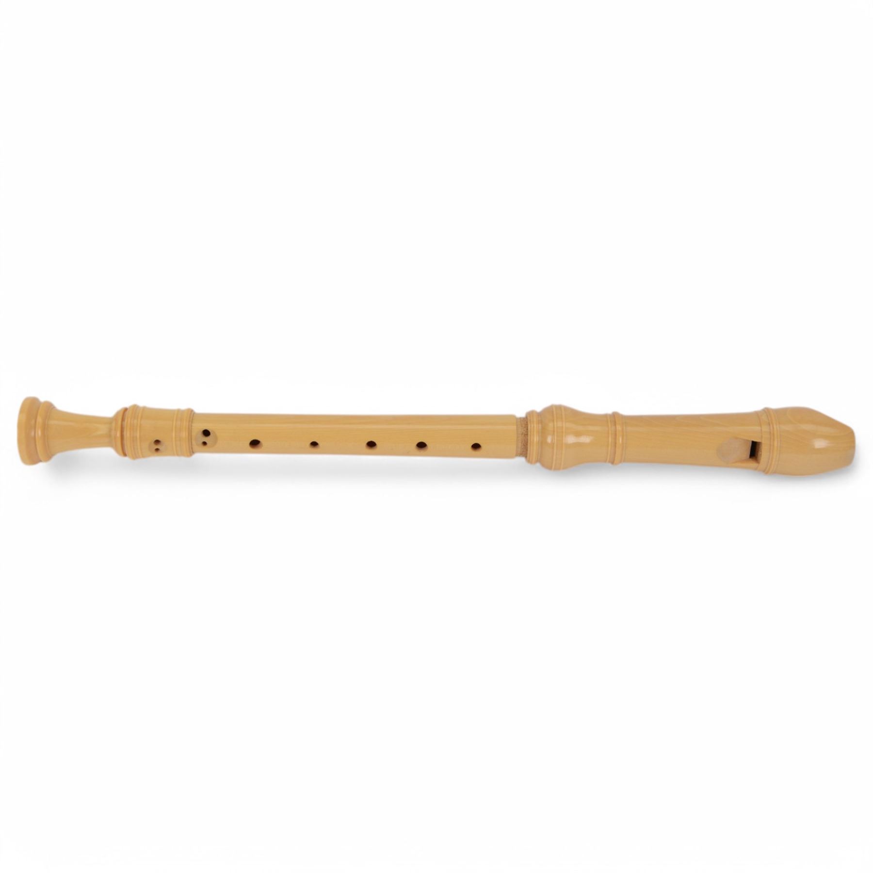 German-Erich Hellinger baroque treble recorder,  three part instrument in a soft case.