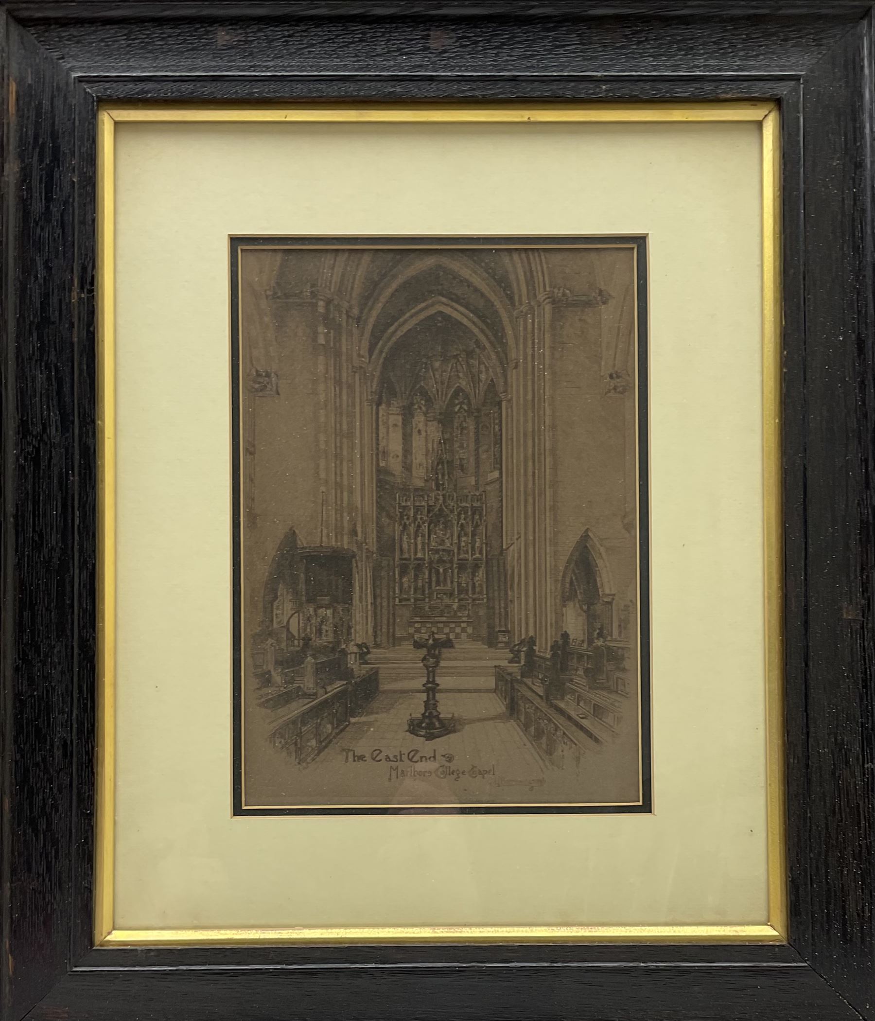 Edward Burrow (British 1869-1935): 'Marlborough College', set seven etchings pub. Cheltenham 1896, 27cm x 19cm (7) - VENDOR WILL COLLECT 