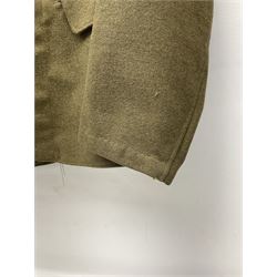 British M22 khaki tunic for the Hampshire Regiment with WW1 trio ribbon bar