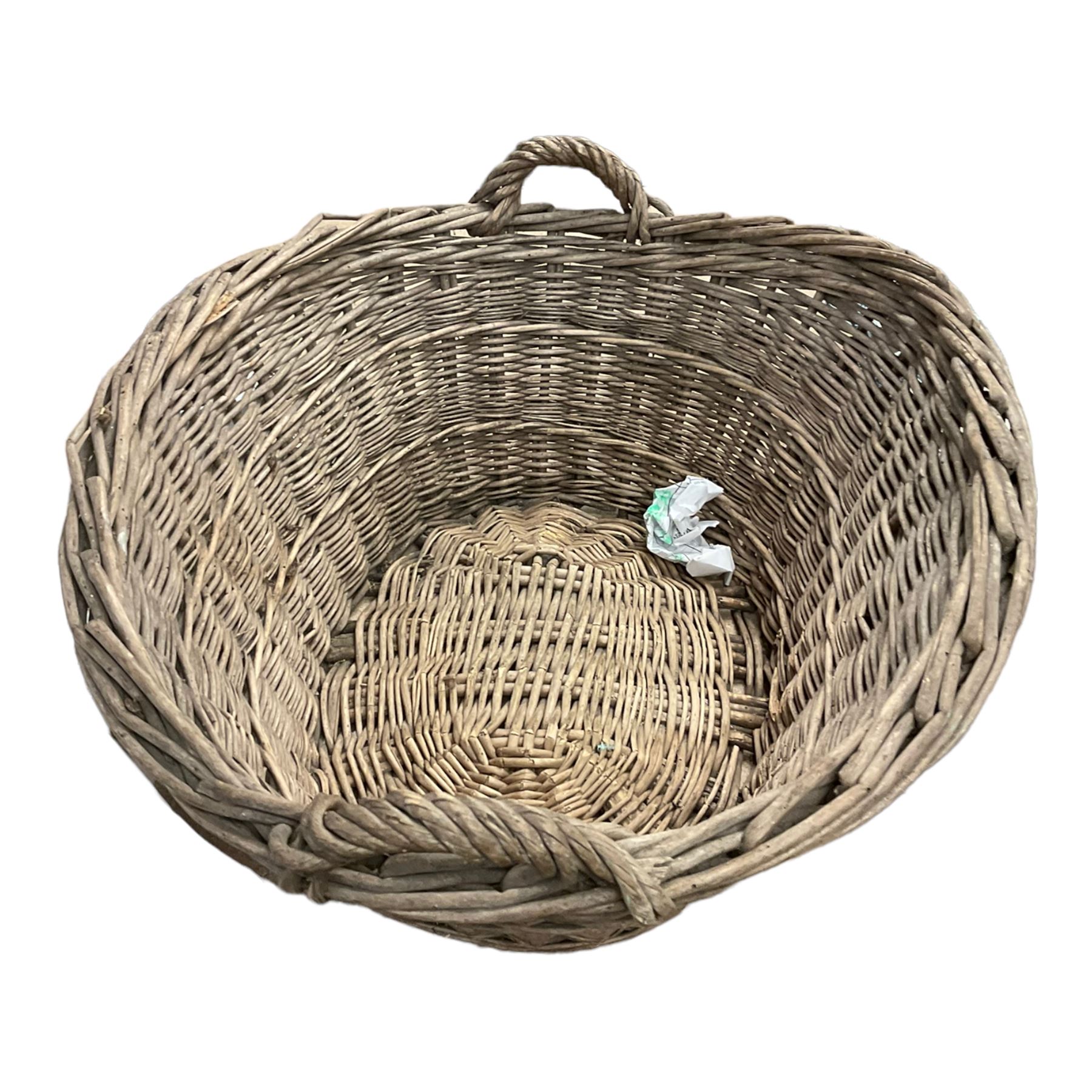 Twin handled basket together with wash jug and bowl and other collectables 