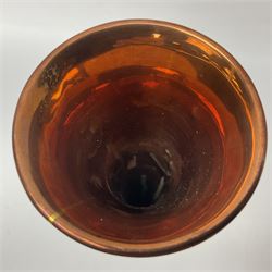 Late 19th century copper and silver plate hunting horn, stamped Swaine & Adeney London Proprietors of Kohler & Son Made in England, L23.5cm