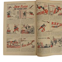 Seven 1940s and 50s The Beano comics, including 1941 issue no.166 propaganda war issue, with Big Eggo black-out cover, 1948 issue no.329, 1949 issue no.368, 1949 issue no.379, 1950 issue no.398,  1950 issue no. 424 and 1954 issue no. 603