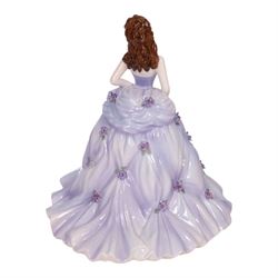 Coalport figure English Rose Collection : Last in the Series, Lilac Time, No. 86 of 1000, with box and certificate, H26cm