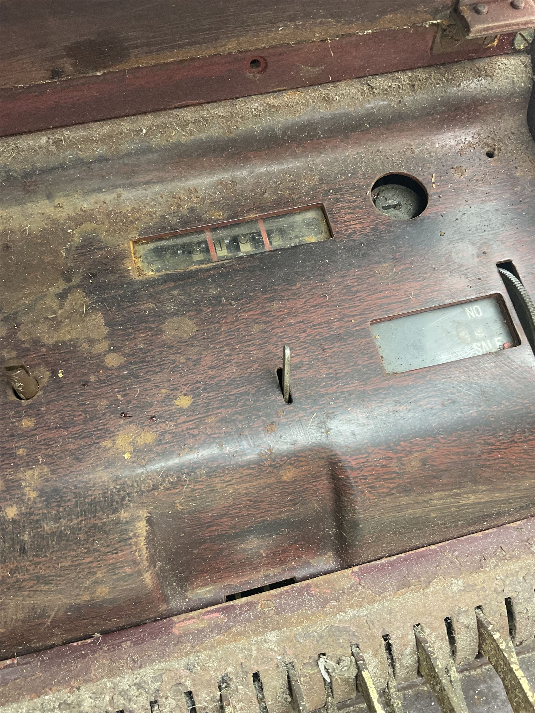 An Antique cash register, made by The National Cash register Co, Ltd. London, H43. 