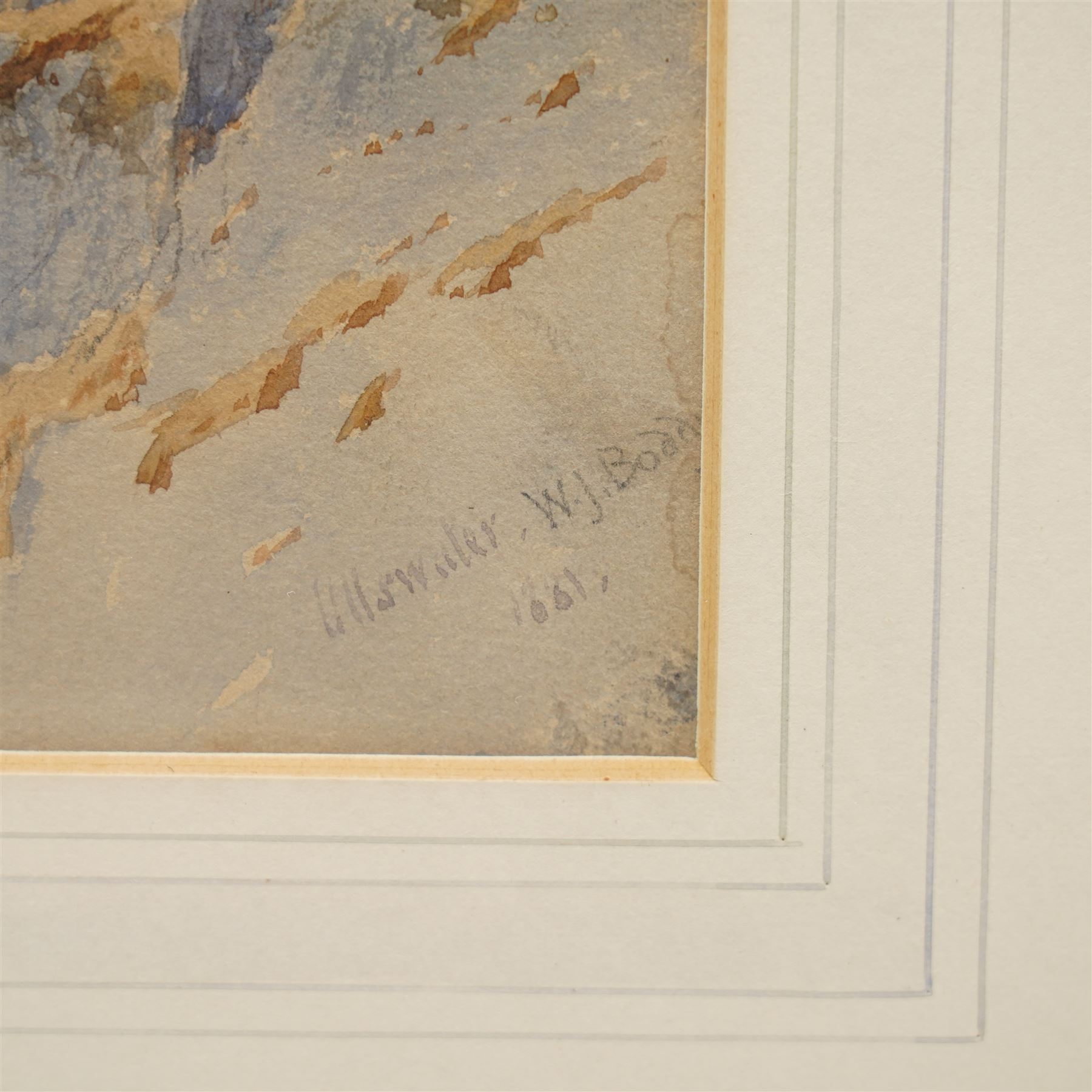 William James Boddy (British 1831-1911): 'Ullswater', watercolour signed titled and dated 1881, 25cm x 35cm