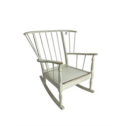 White painted rocking chair