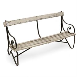 Early 20th century metal strapwork and w